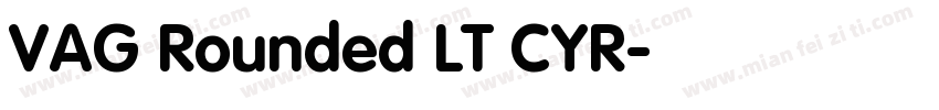 VAG Rounded LT CYR字体转换